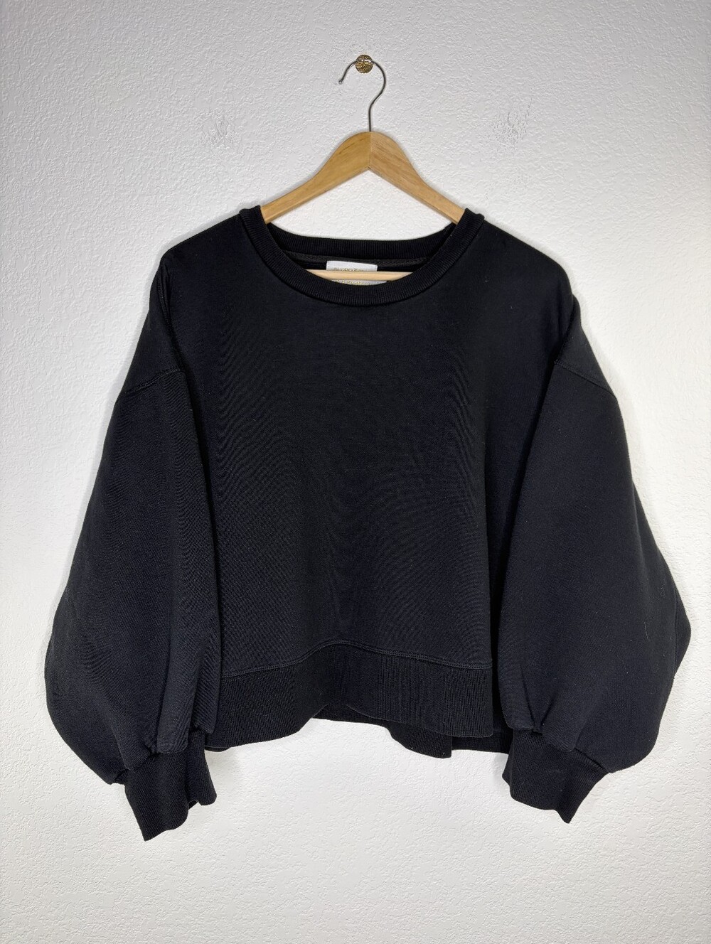 Judith March Black Oversized Sweatshirt Large